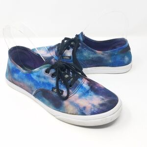 Vans women 7 Cosmic Galaxy authentic Lo Pro shoes